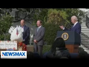 Read more about the article ‘I wasn’t at the first Thanksgiving’: Biden pardons turkeys at White House