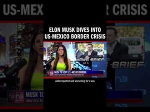 Read more about the article Elon Musk aims to spotlight the U.S.-Mexico border crisis, leveraging his platform to amplify awaren