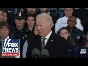 Read more about the article President Biden delivers remarks, meets with first responders, nurses after mass shooting in Maine